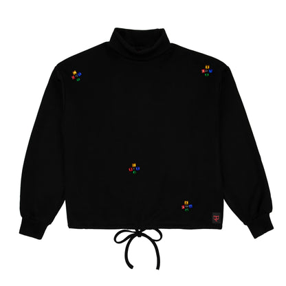 Jeweled Scuba Sweatshirt