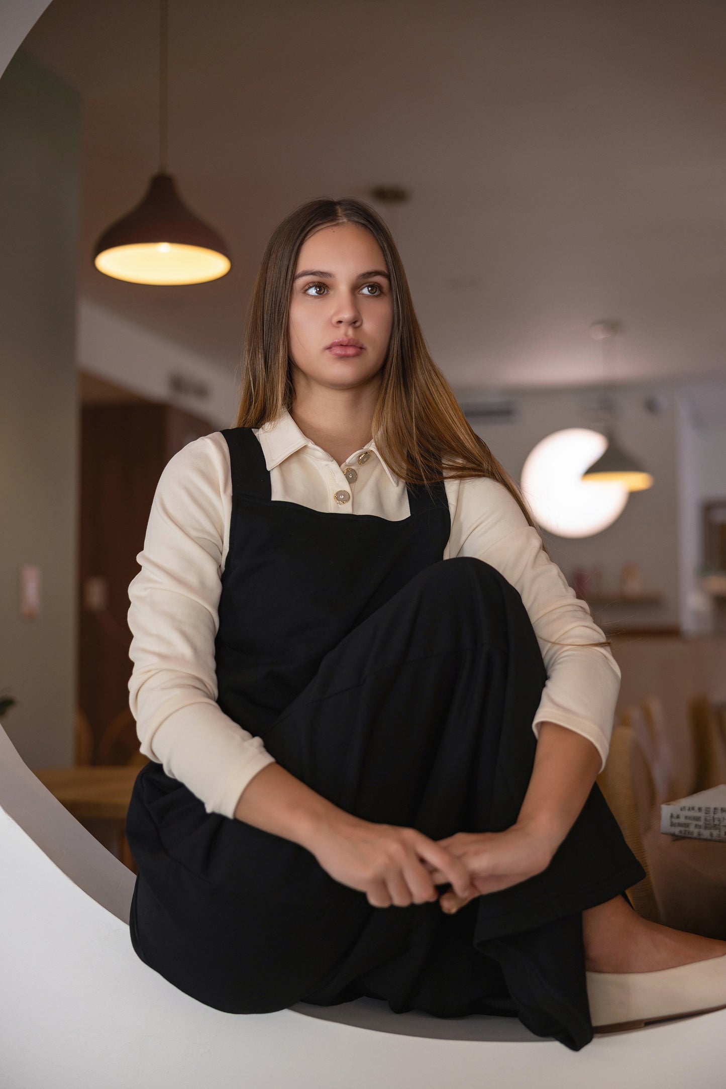 French Terry Jumper Dress