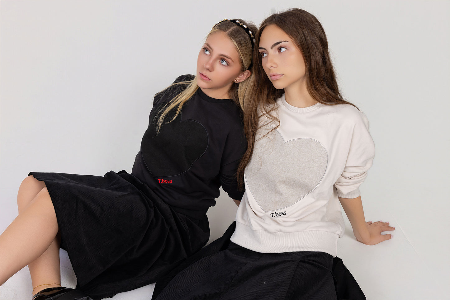 Wool heart sweatshirt