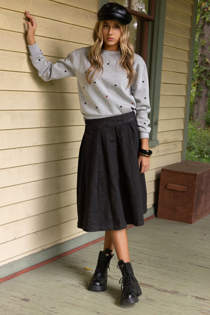 Jeweled Heart Sweatshirt
