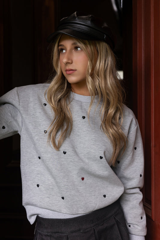 Jeweled Heart Sweatshirt