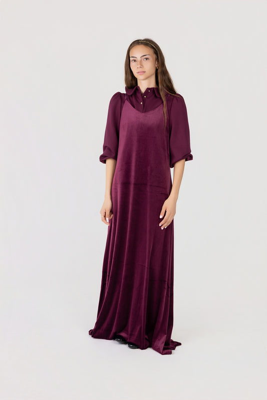 Velour Maxi Jumper + Model Shirt