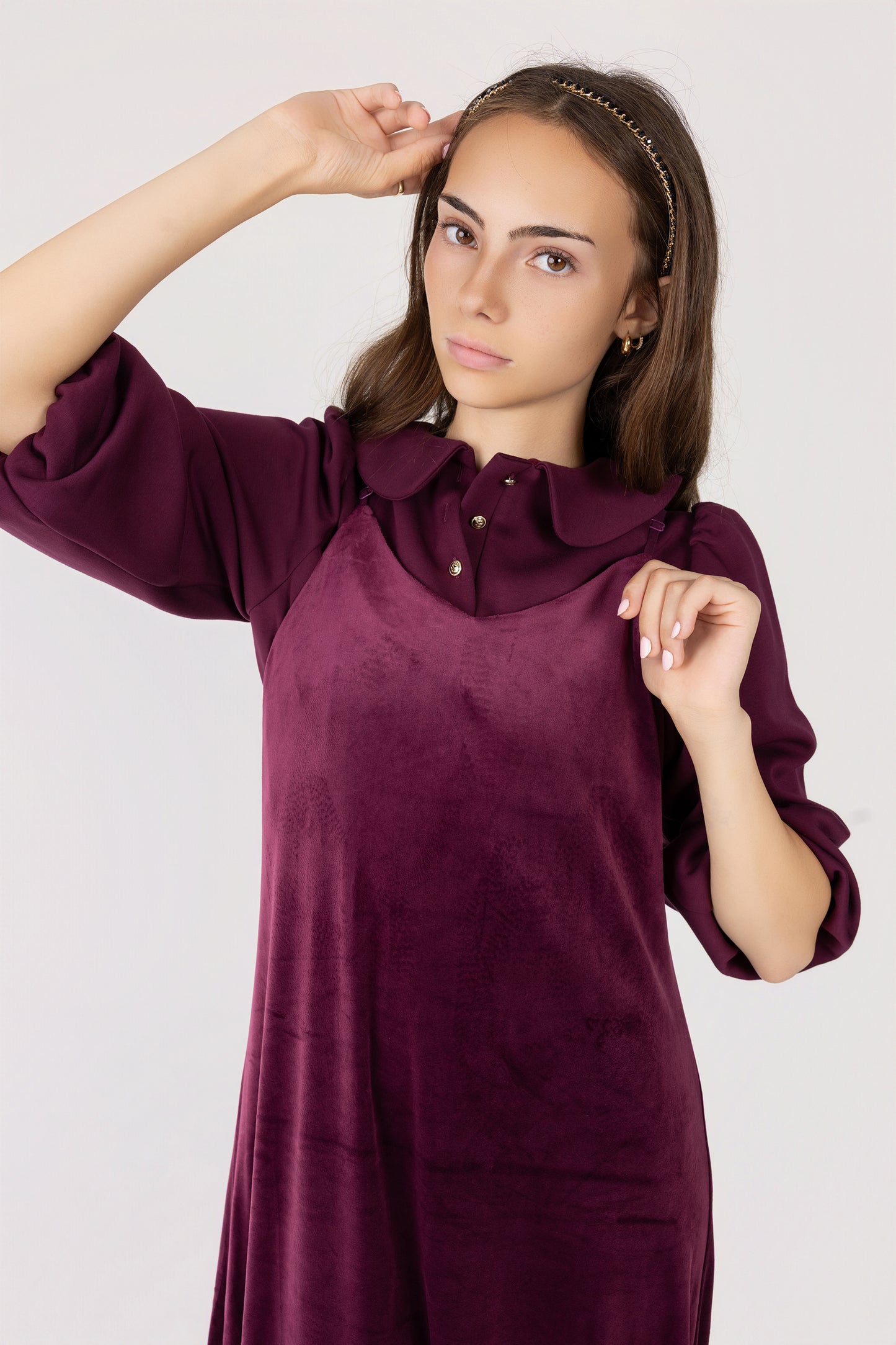 Velour Maxi Jumper + Model Shirt