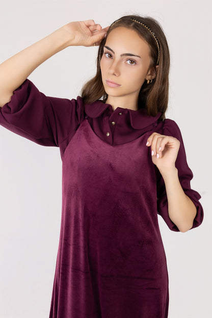 Velour Maxi Jumper + Model Shirt