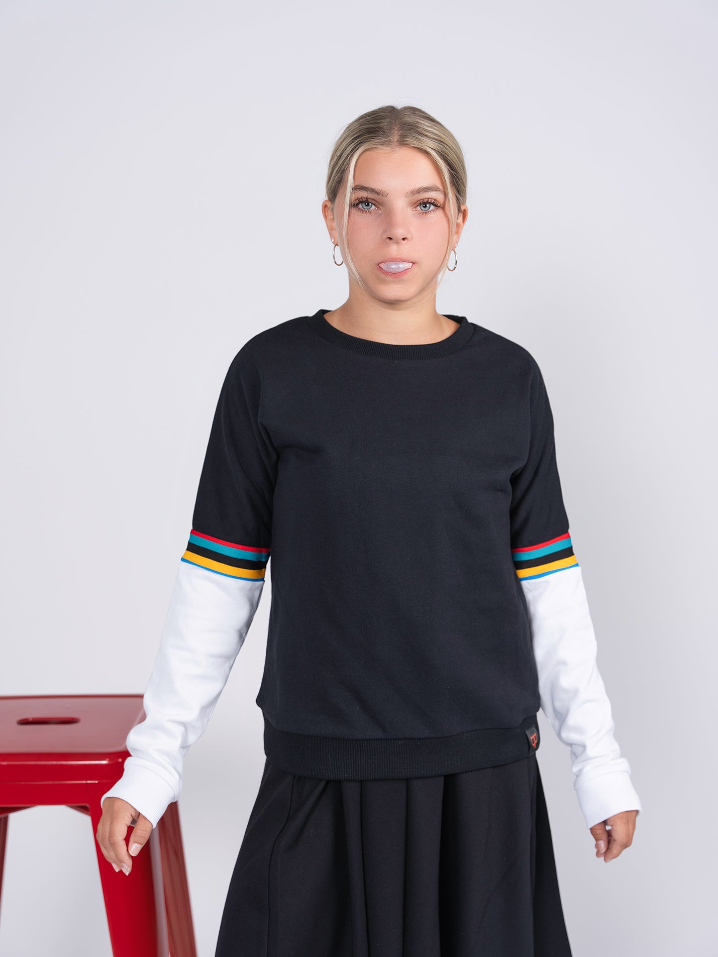 Pinstripe Sweatshirt