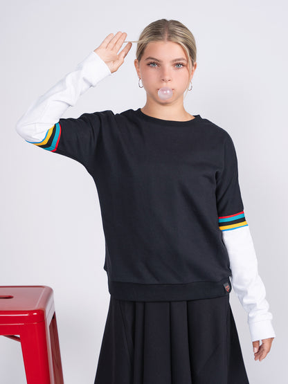 Pinstripe Sweatshirt