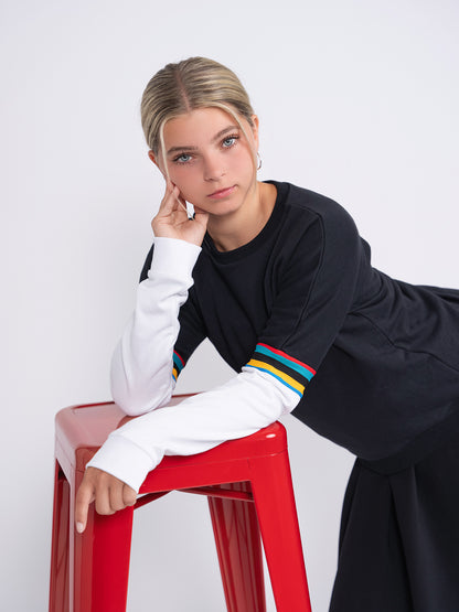 Pinstripe Sweatshirt