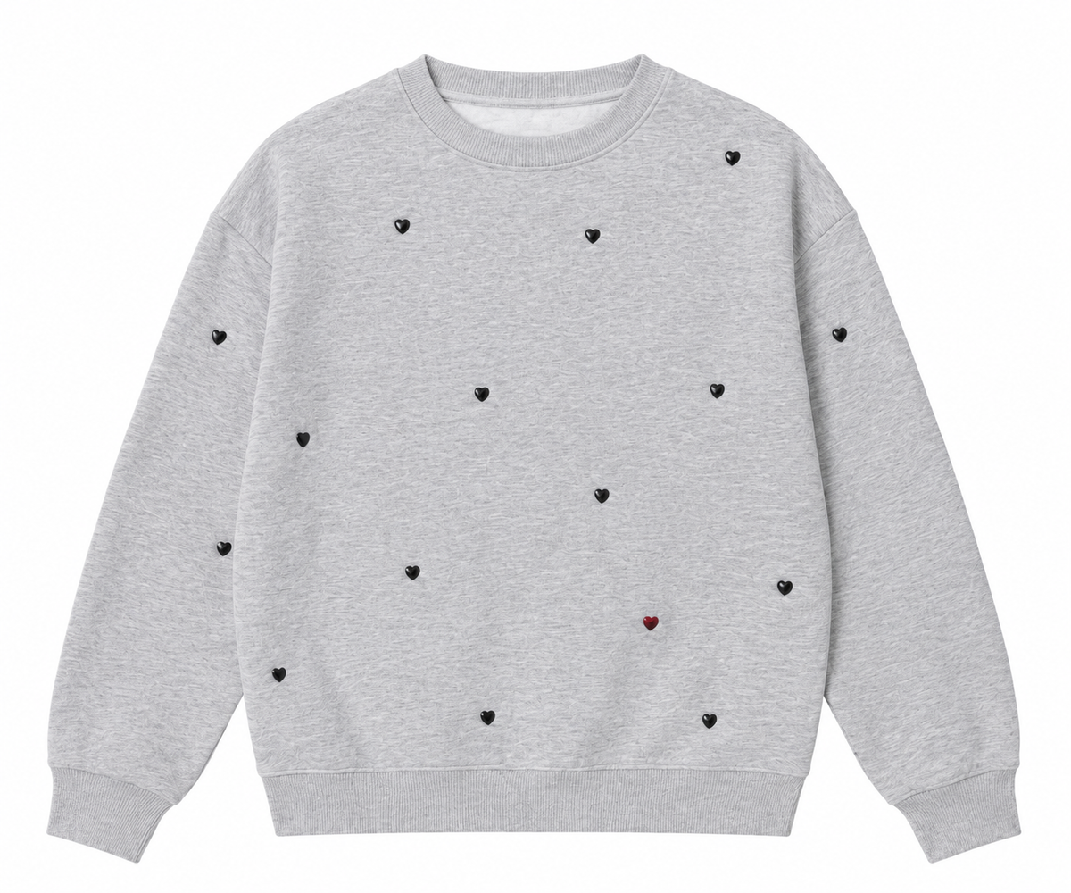 Jeweled Heart Sweatshirt