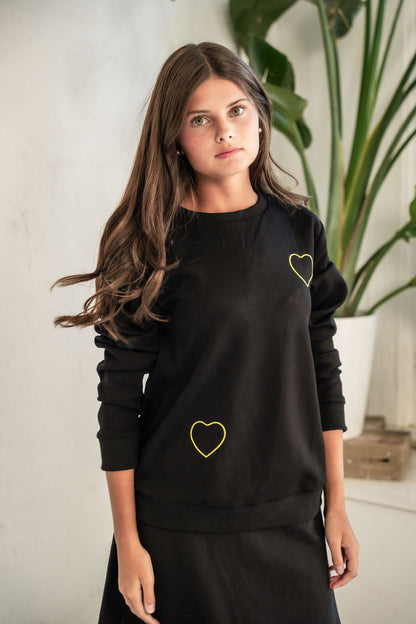 Cut Out Heart Sweatshirt