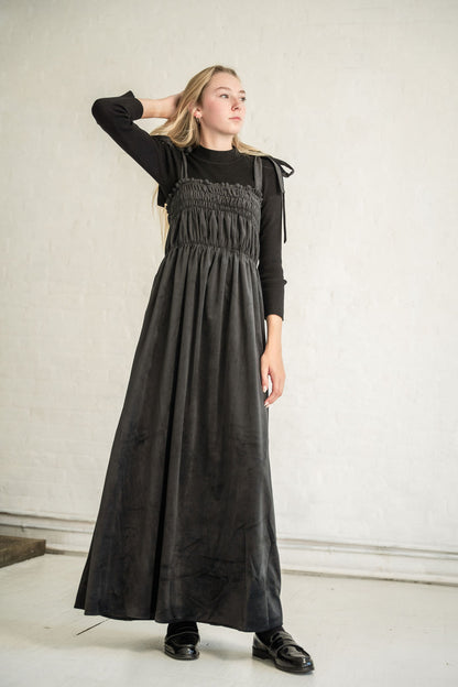 Velour Gathered Maxi Jumper