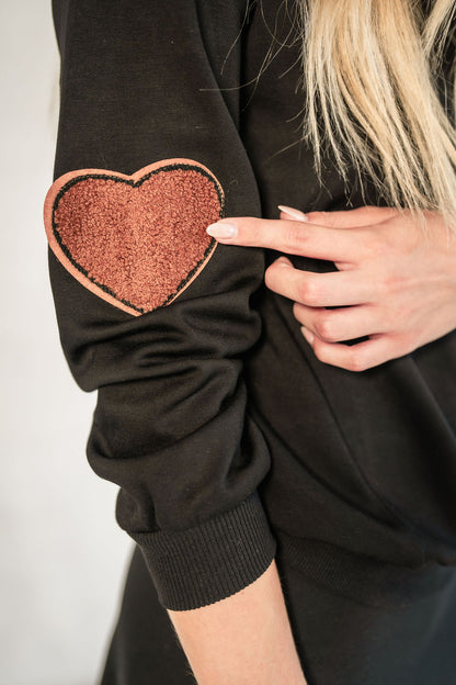 Sherpa Heart Patch Top