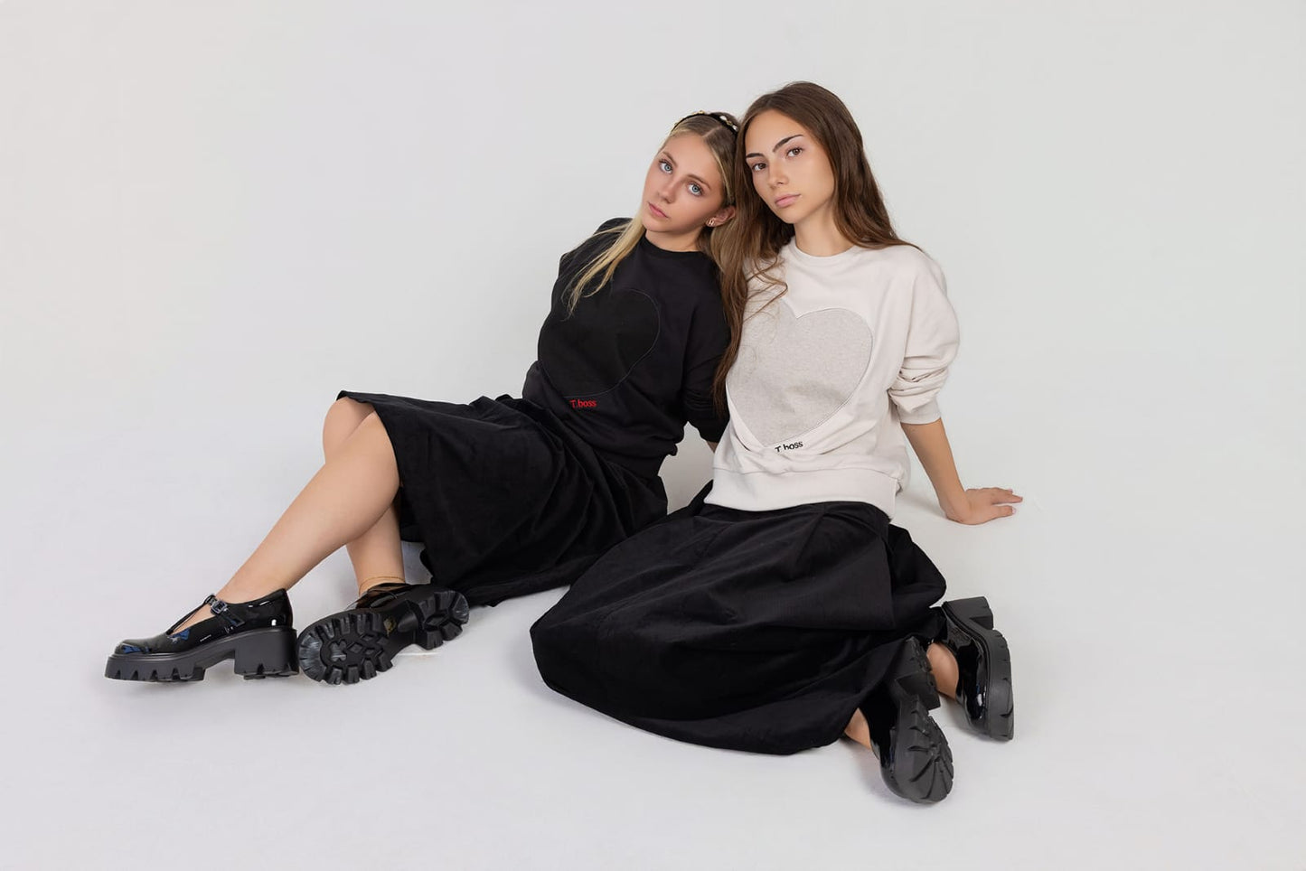 Corduroy pleated Maxi skirt